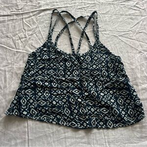 Bluenotes Geometric Navy Camisole